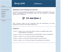 Tablet Screenshot of bergsoft.de